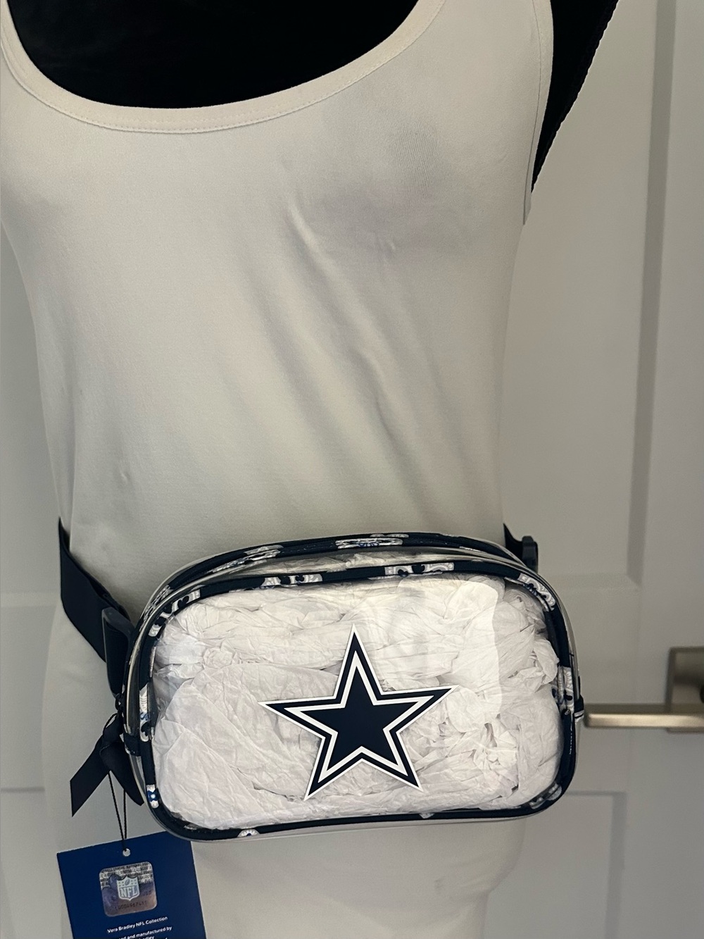 Dallas Cowboys Vera Bradley NFL Clear Small Belt Bag NWT